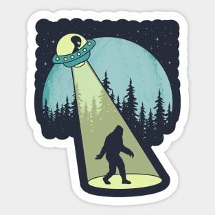 Sasquatch Ufo Sticker